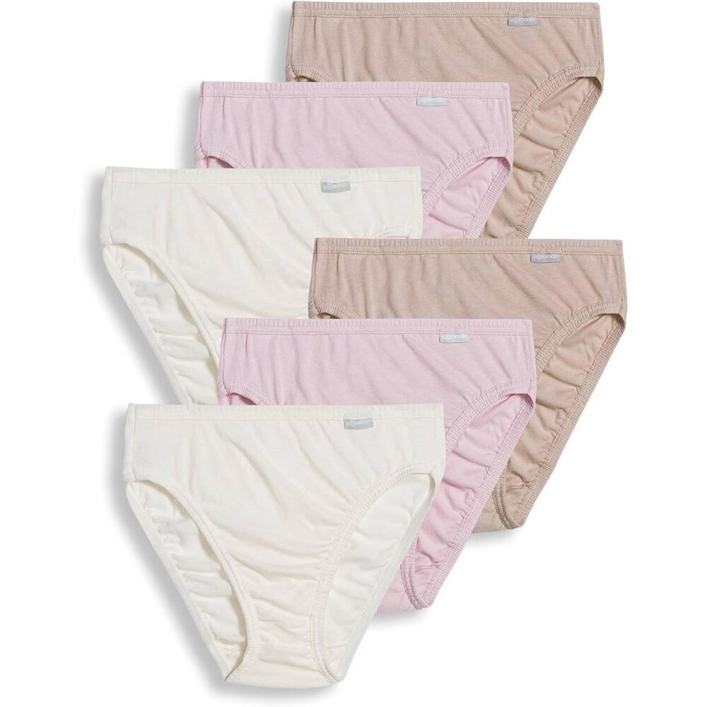 Women's Cotton Underwear French Cut 6 Pack Full Coverage Breathable Comfort